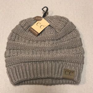 C.C Classic Beanie In Taupe